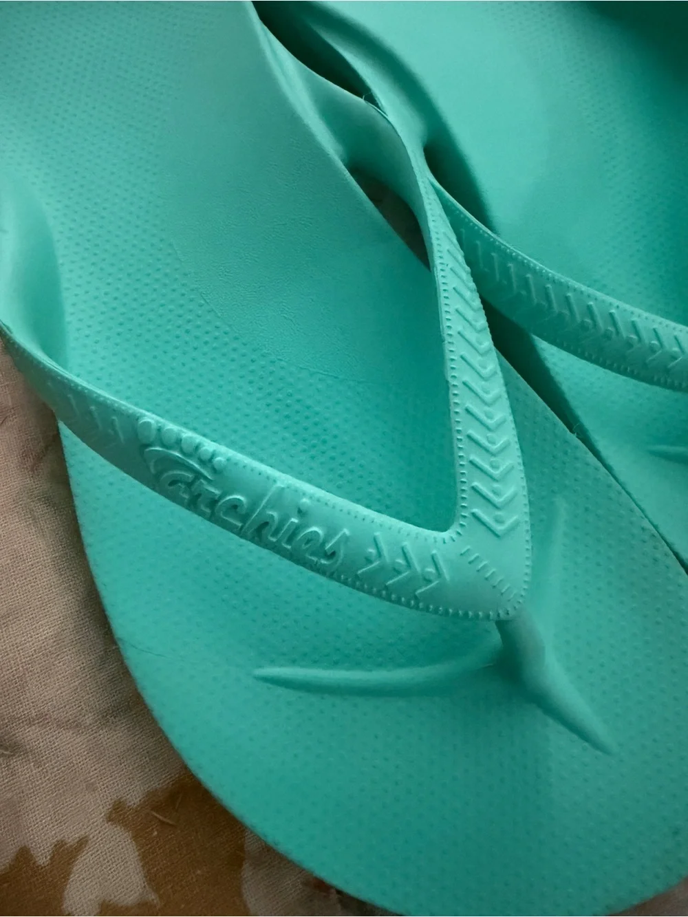 Women's Aqua Teal Comfort Flip Flop Sandals